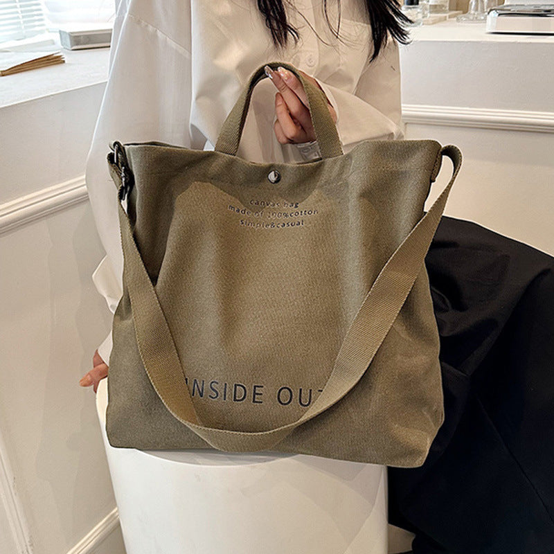 Grand Tote Bag Canvas — Signature Alphabétique