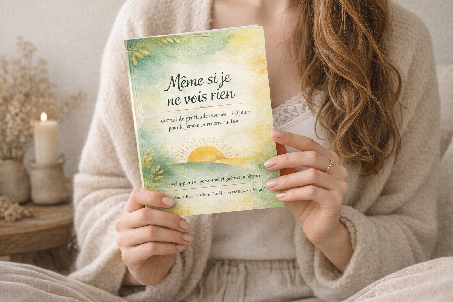 Gratitude pour la femme en reconstruction journal